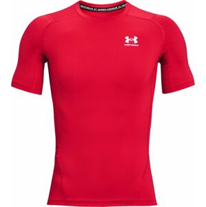 Under Armour Men's HeatGear Armour Short Sleeve Red/White 2XL Fitness tričko