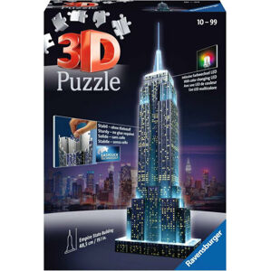 Ravensburger 3D Puzzle Empire State Building Nočná edícia 216 dielov