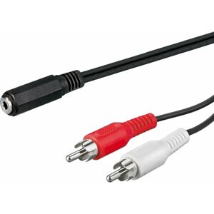 PremiumCord Jack 3.5mm-2xCINCH F/M 1,5 m Audio kábel