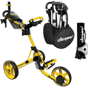 Clicgear Model 4.0 Deluxe SET Matt Yellow Manuálny golfový vozík
