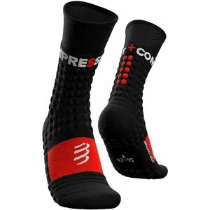 Compressport Pro Racing Socks Winter Run Black/Red T2 Bežecké ponožky