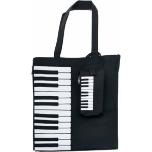 Music Sales Keyboard/Piano Design Nákupná taška Čierna