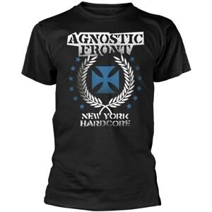 Agnostic Front Tričko Blue Iron Cross Čierna XL