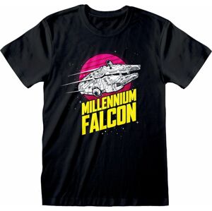 Star Wars Tričko Millenium Falcon Circle Čierna 2XL