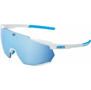 100% Racetrap 3.0 Movistar Team White/HiPER Blue Multilayer Mirror Lens Cyklistické okuliare