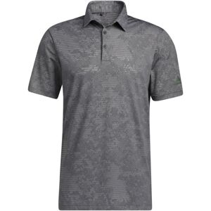 Adidas Camo Mens Polo Shirt Black/Grey Three M