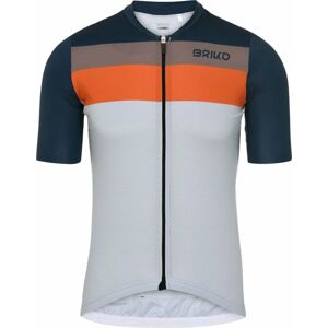 Briko Jerseyko Stripe Beige/Blue Marine/Grey Sparrow/Orange Rust XL