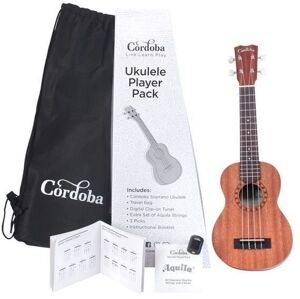 Cordoba Ukulele Player Pack Sopránové ukulele Natural