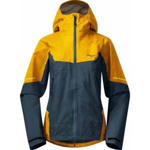 Bergans Outdoorová bunda Senja 3L W Jacket Orion Blue/Light Golden Yellow S