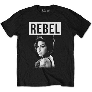 Amy Winehouse Tričko Rebel Black M