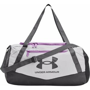 Under Armour UA Hustle 5.0 Packable XS Duffle Gray/Provence Purple/Castlerock 25 L Športová taška