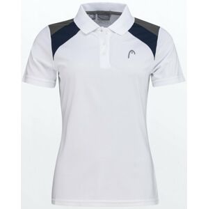 Head Club Jacob 22 Tech Polo Shirt Women White/Dark Blue XL Tenisové tričko