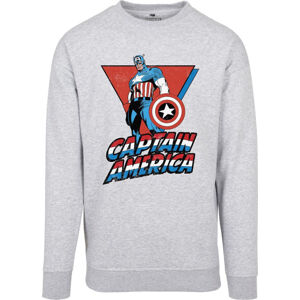 Captain America Tričko Crewneck Grey XL
