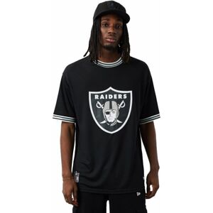 Las Vegas Raiders Tričko NFL Team Logo Oversized Mesh T-shirt Black/White M