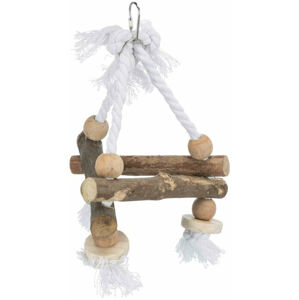 Trixie Bark Wood Swing On A Rope Hojdačka pre vtáky 16 x 16 x 16 cm