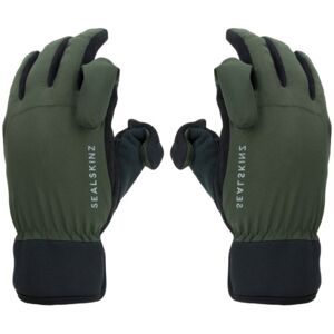 Sealskinz Waterproof All Weather Sporting Glove Olive Green/Black L Cyklistické rukavice