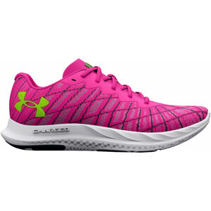 Under Armour Women's UA Charged Breeze 2 Running Shoes Rebel Pink/Black/Lime Surge 36,5 Cestná bežecká obuv