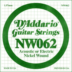 D'Addario NW 062 Samostatná struna pre gitaru