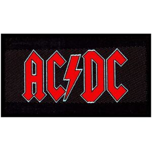 AC/DC Red Logo Nášivka Červená-Čierna