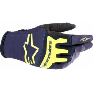 Alpinestars Techstar Gloves Night Navy/Yellow Fluorescent XL Rukavice