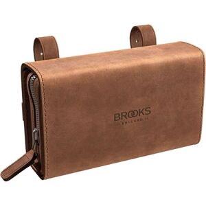 Brooks D-Shaped 1L Saddle Bag Dark Tan