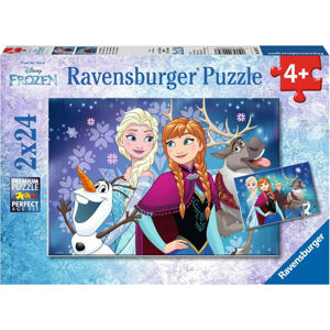 Ravensburger Puzzle Disney Ľadové kráľovstvo 2 x 24 dielov