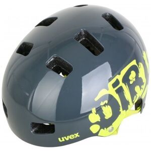 UVEX Kid 3 Dirtbike Grey/Lime 51-55 Detská prilba na bicykel