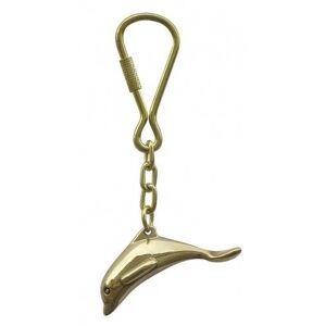 Sea-club Keyring Dolphin, brass