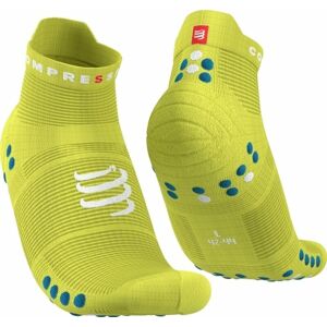 Compressport Pro Racing Socks v4.0 Run Low Primerose/Fjord Blue T3 Bežecké ponožky