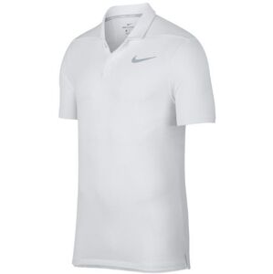 Nike AeroReact Victory Stripe Mens Golf Polo Shirt White XL