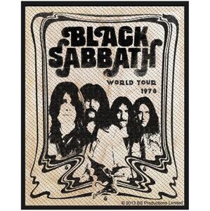 Black Sabbath Band Nášivka Šedá
