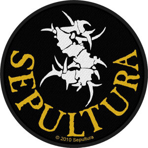 Sepultura Circular Logo Nášivka Čierna-Žltá