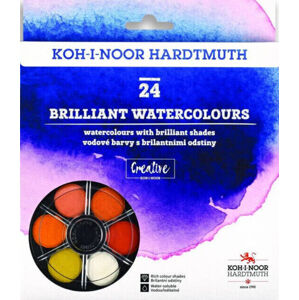 KOH-I-NOOR Brillant Colours Vodová farba 24 farieb