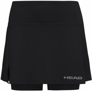Head Club Basic Skirt Women Black L Tenisová sukňa