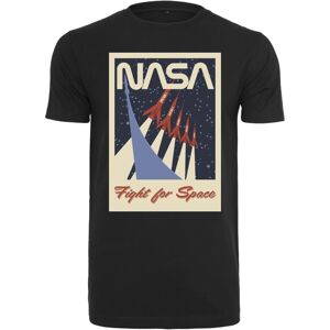 NASA Tričko Fight For Space Black XS