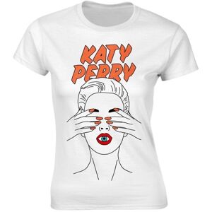 Katy Perry Tričko Illustrated Eye Biela M