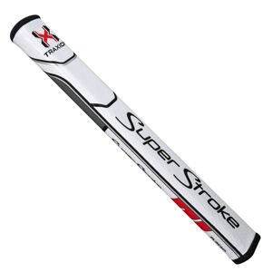 Superstroke Traxion Flatso 2.0 Putter Grip White/Red/Grey
