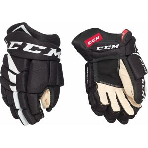 CCM Hokejové rukavice JetSpeed FT475 JR 10 Black/White