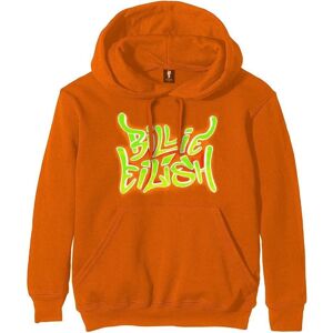 Billie Eilish Mikina Airbrush Flames Blohsh Orange XL