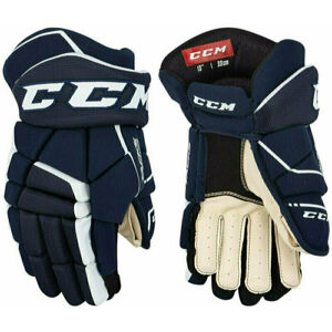 CCM Hokejové rukavice Tacks 9040 JR 11 Navy-Biela