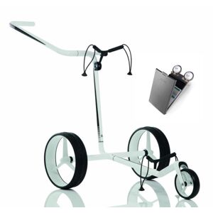 Jucad Carbon 3-Wheel SET White/Black Manuálny golfový vozík