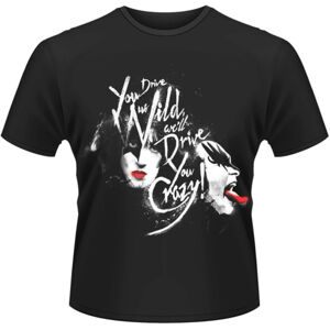 Kiss Tričko Crazy Čierna M