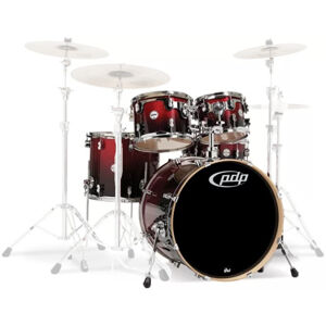 PDP by DW Concept Shell Pack 5 pcs 20" Red To Black Fade