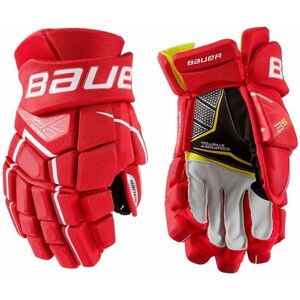 Bauer Hokejové rukavice S21 Supreme 3S SR 15 Červená