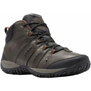 Columbia Pánske outdoorové topánky Men's Woodburn II Chukka Waterproof Omni-Heat Shoe Cordovan/Garnet Red 43,5