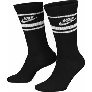 Nike Sportswear Everyday Essential Crew Socks Ponožky Black/White M