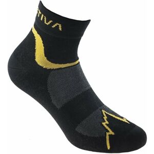 La Sportiva Ponožky Fast Running Black/Yellow XL