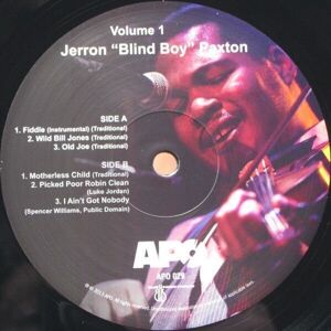 Jerron Blind Boy Paxton - Jerron Blind Boy Paxton Volume 1 (LP)