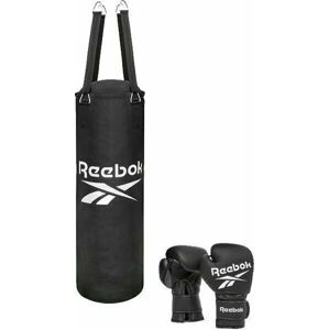 Reebok Punchbag & Boxing Gloves Set Black 3ft