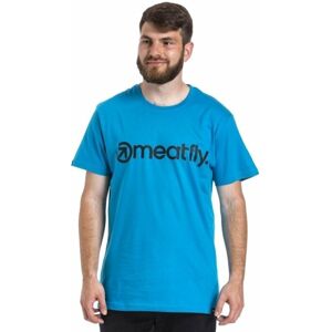 Meatfly Logo T-Shirt Ocean Blue M
